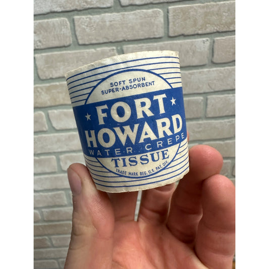Vintage Fort Howard Tissue Salesman Sample Mini Toilet Paper Advertising 1932