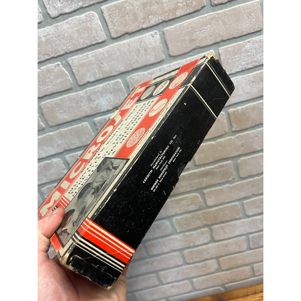 Vintage Carolyn Manufacturing Microset Child's Toy 1MX Microscope Set Science