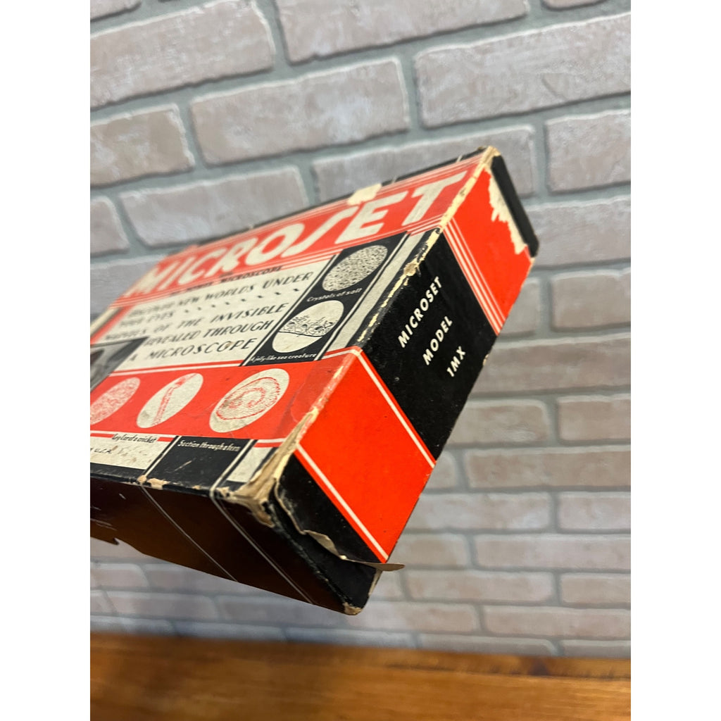 Vintage Carolyn Manufacturing Microset Child's Toy 1MX Microscope Set Science