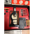 Vintage Carolyn Manufacturing Microset Child's Toy 1MX Microscope Set Science