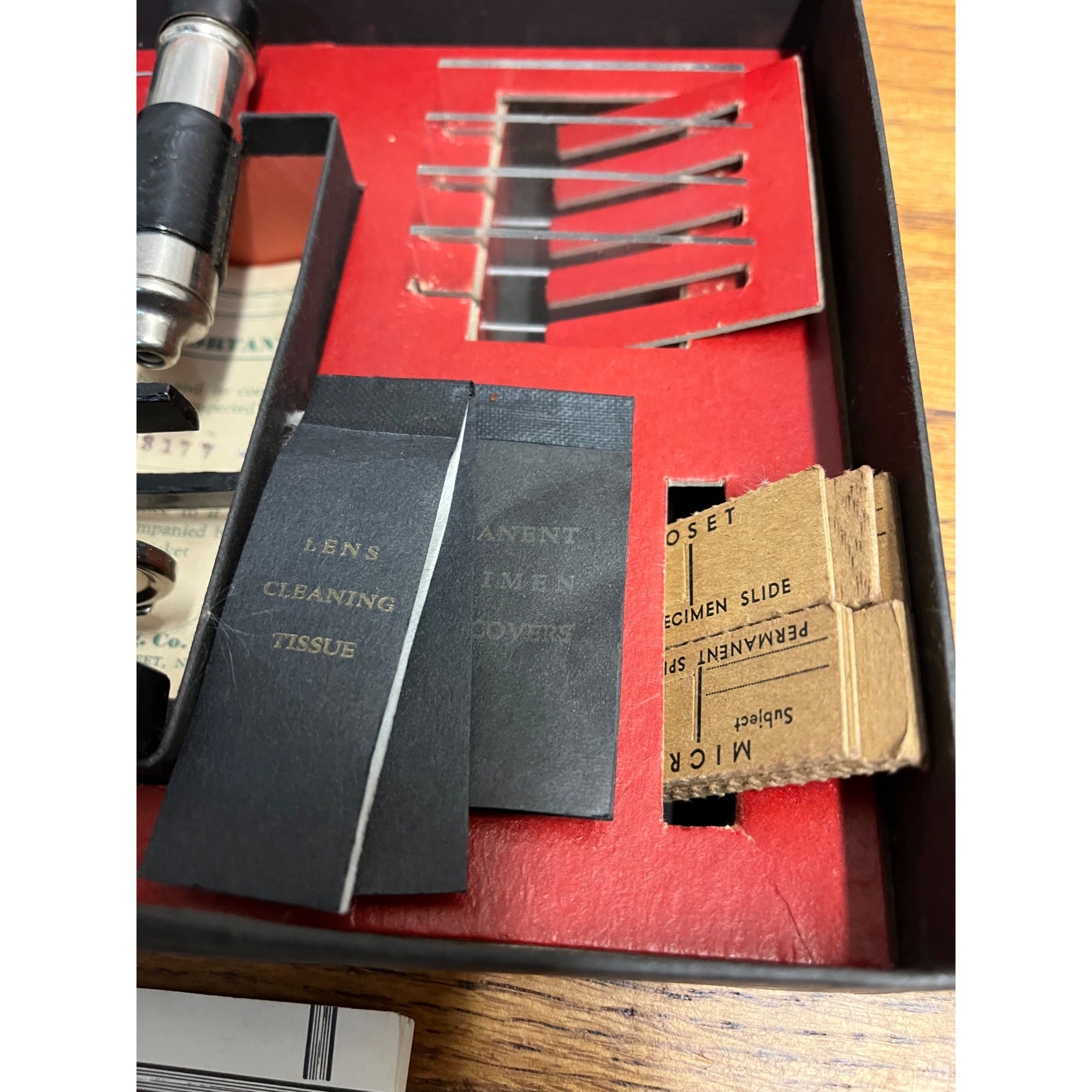 Vintage Carolyn Manufacturing Microset Child's Toy 1MX Microscope Set Science