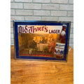 Scarce 1940s Old Timers Beer Lighted Display Sign West Bend Wis Glass