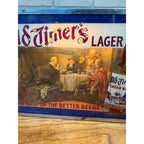 Scarce 1940s Old Timers Beer Lighted Display Sign West Bend Wis Glass