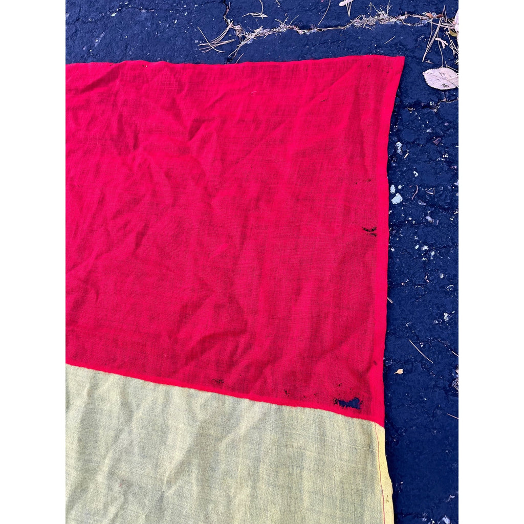 Antique Spanish Royal Military Naval Flag Castile Leon Coat Arms 74x57 Textile