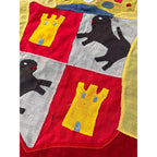 Antique Spanish Royal Military Naval Flag Castile Leon Coat Arms 74x57 Textile