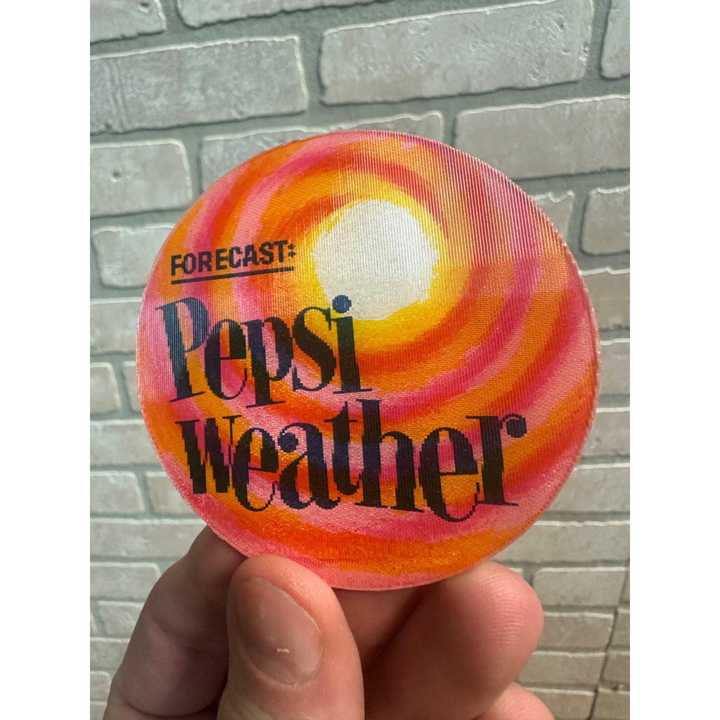 Forecast Pepsi Weather 1960s Pepsi Cola Round Vari-Vue Motion Lenticular Coaster