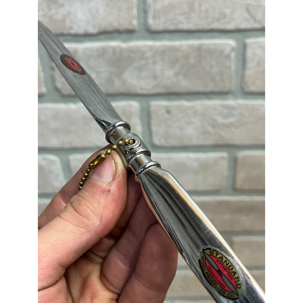 Vintage Standard Propeller Co Airplane Advertising Letter Opener Salesman Sample