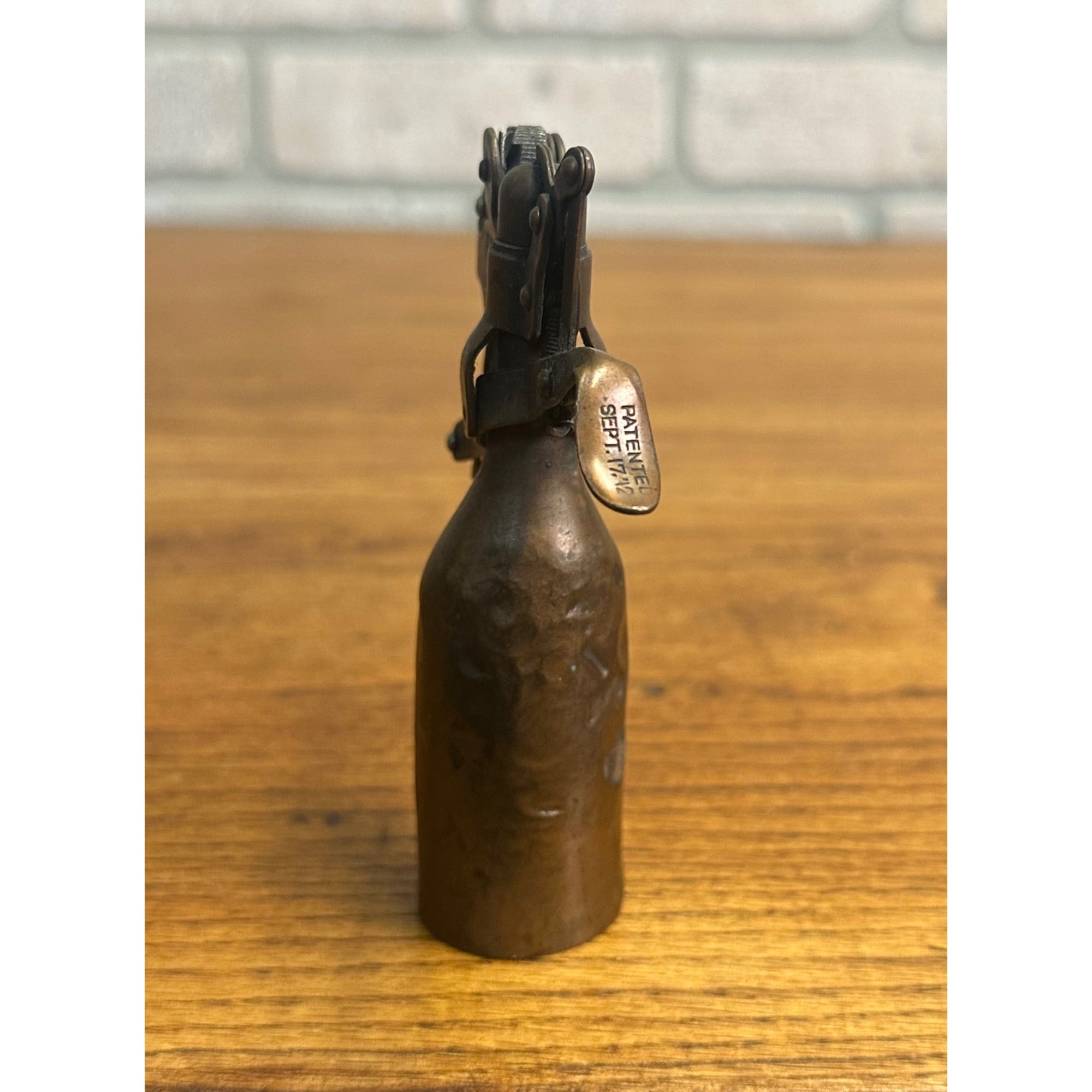 RARE Gerlach Barklow G.B. Co. (Capitol) Mechanical Table Lighter Joliet Illinois Pat. 1912