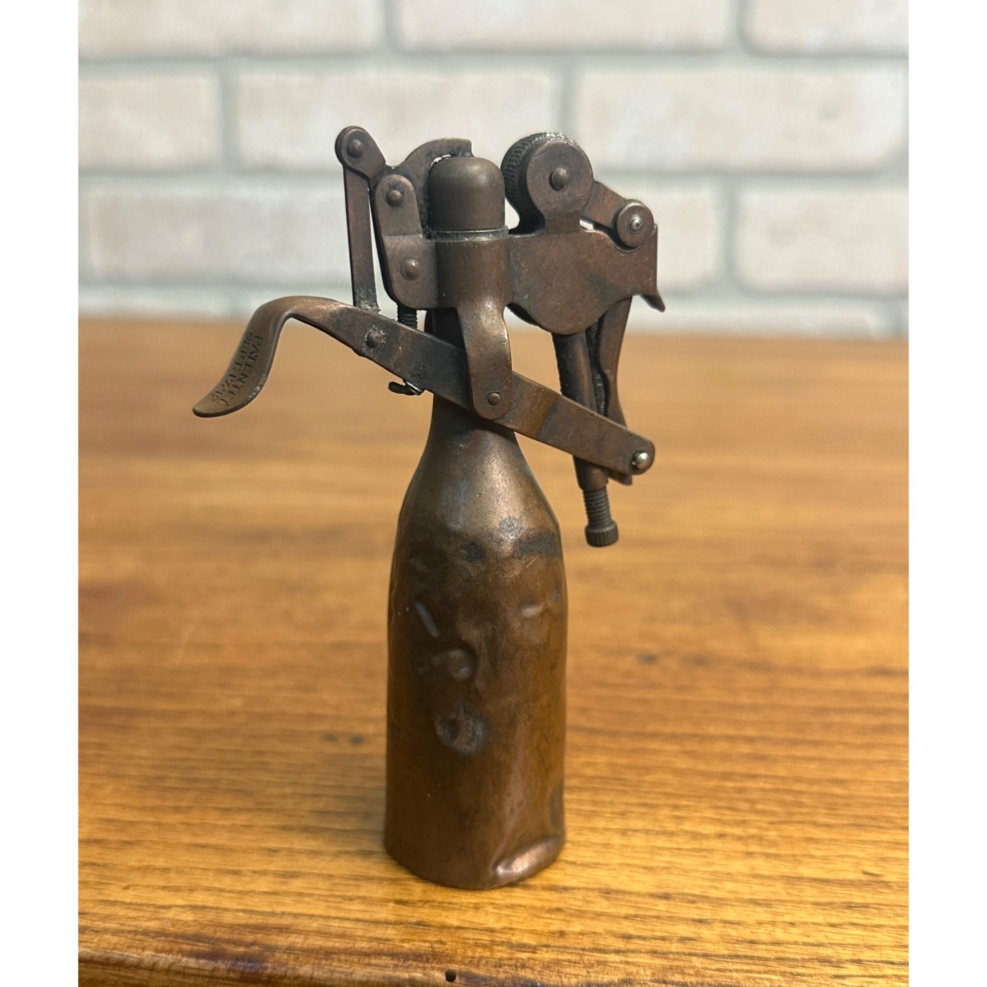 RARE Gerlach Barklow G.B. Co. (Capitol) Mechanical Table Lighter Joliet Illinois Pat. 1912