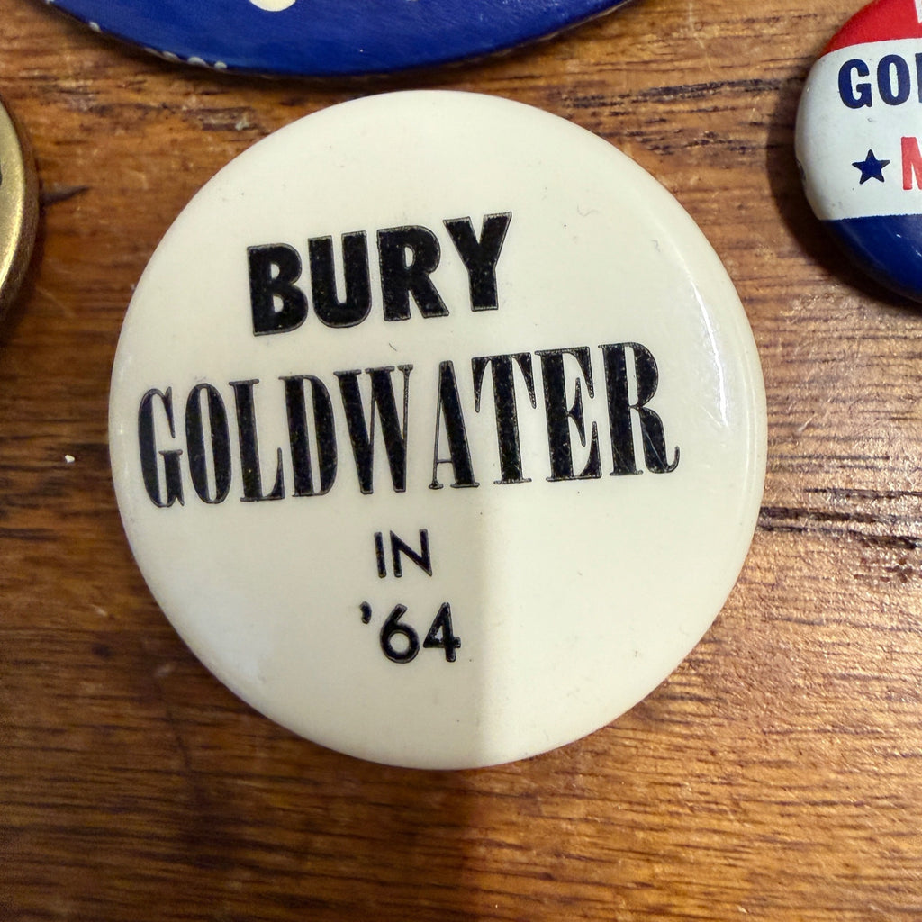 (4) Goldwater Miller Presidential Campaign Pins Buttons Lot