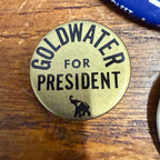 (4) Goldwater Miller Presidential Campaign Pins Buttons Lot