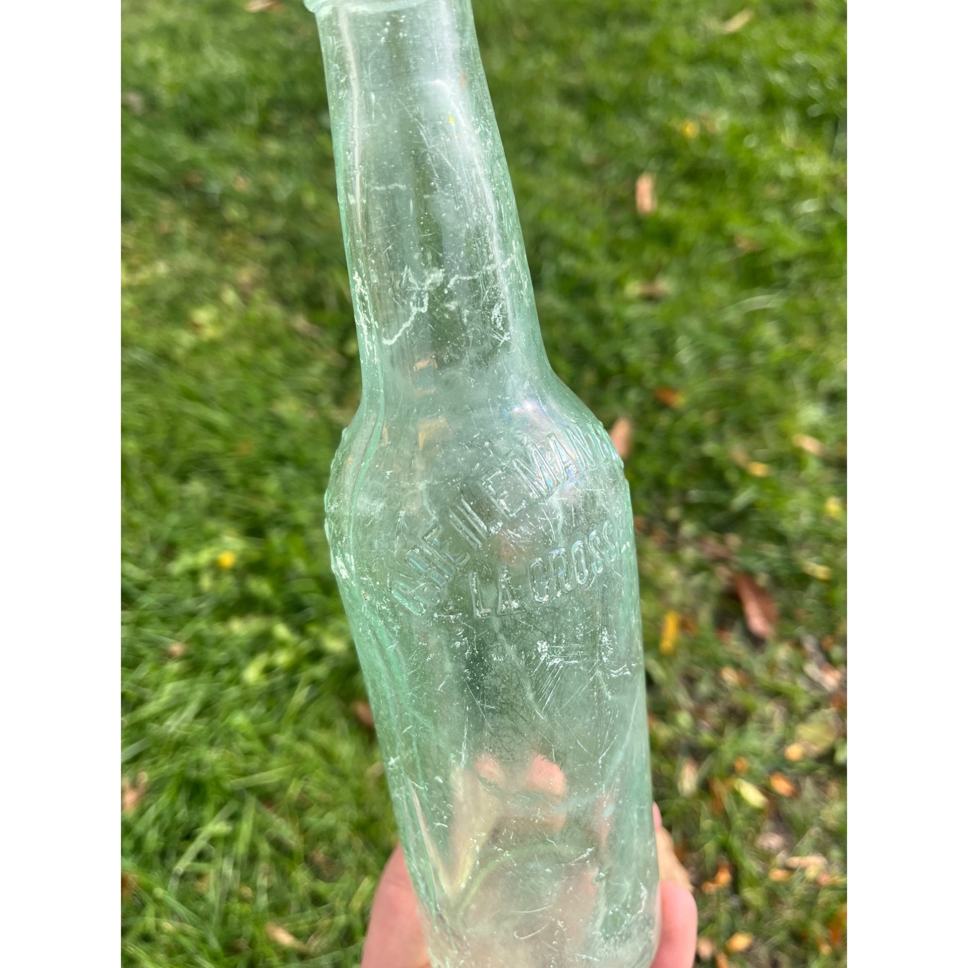 Vintage G. Heileman Brewing Co. Old Style Lager Beer Bottle Wisconsin Embossed