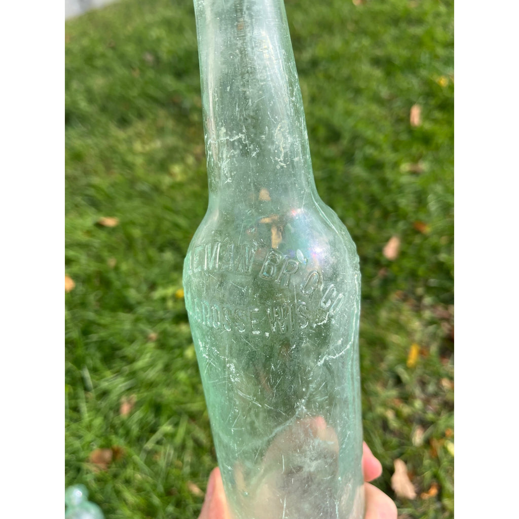 Vintage G. Heileman Brewing Co. Old Style Lager Beer Bottle Wisconsin Embossed