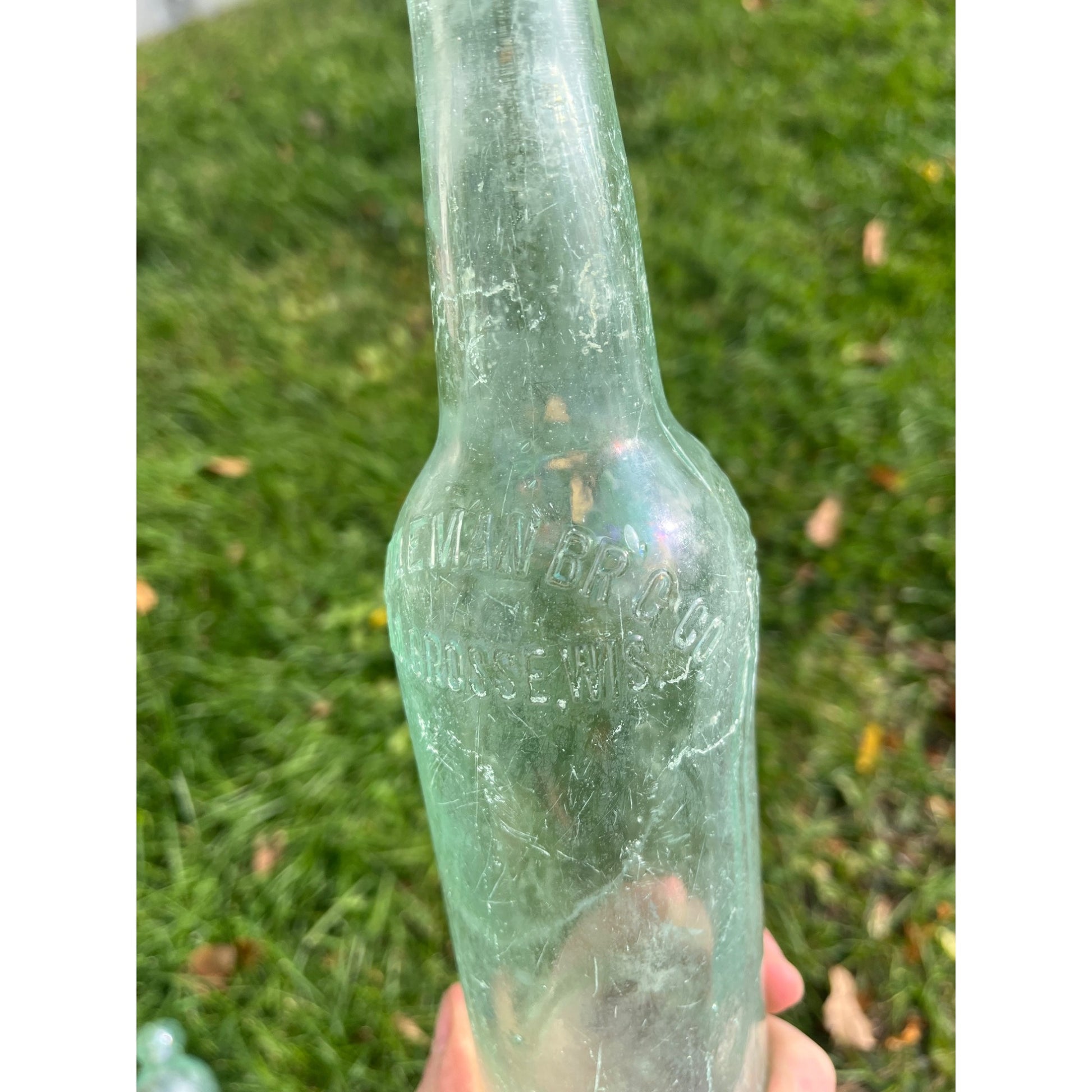 Vintage G. Heileman Brewing Co. Old Style Lager Beer Bottle Wisconsin Embossed