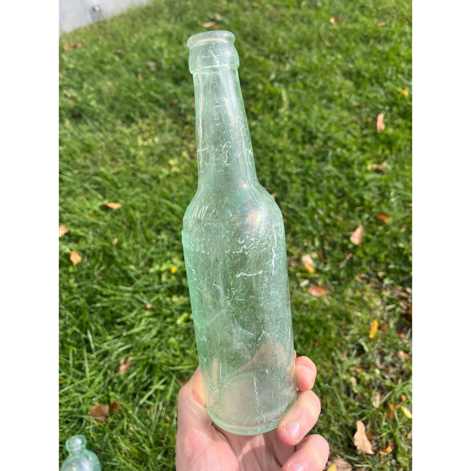 Vintage G. Heileman Brewing Co. Old Style Lager Beer Bottle Wisconsin Embossed