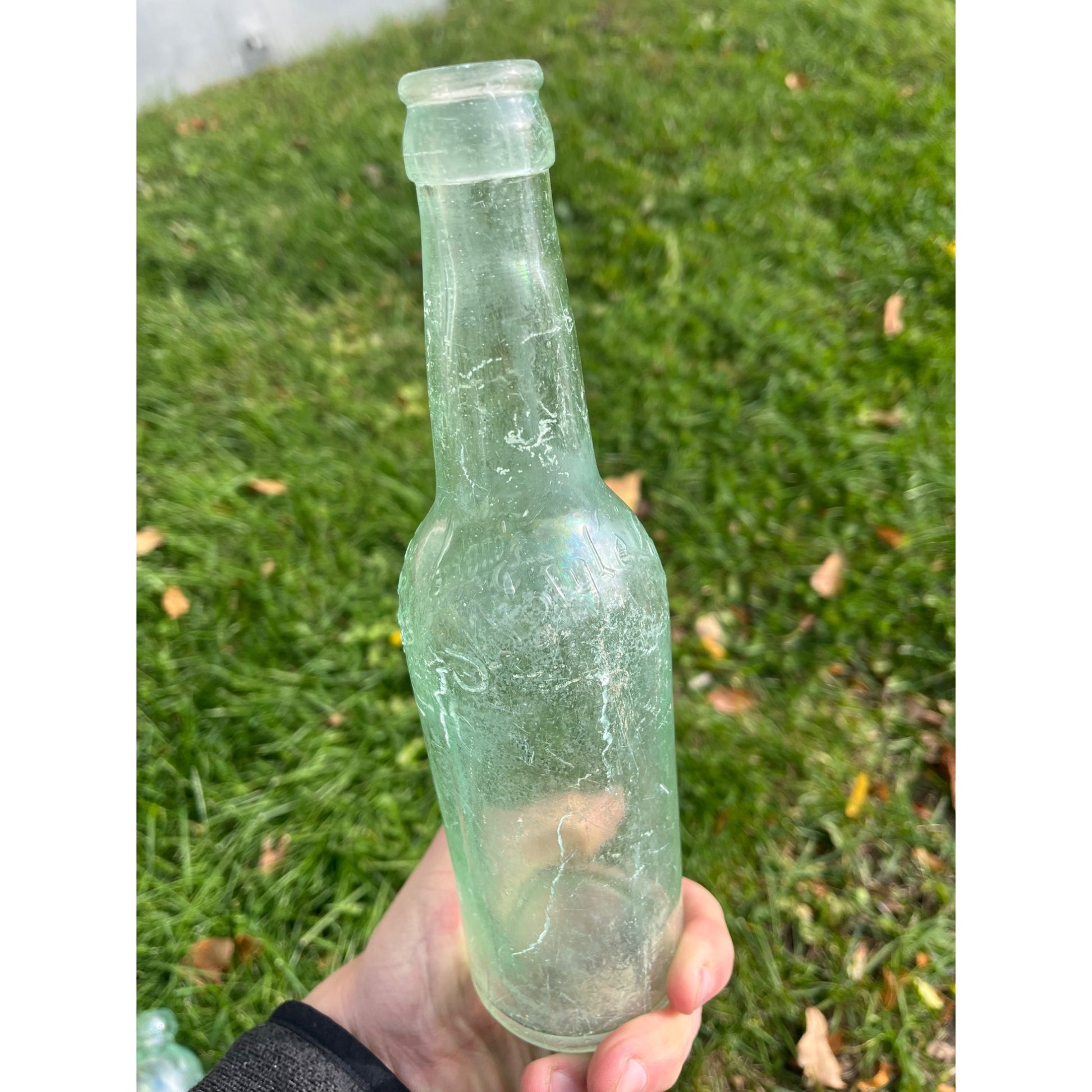 Vintage G. Heileman Brewing Co. Old Style Lager Beer Bottle Wisconsin Embossed