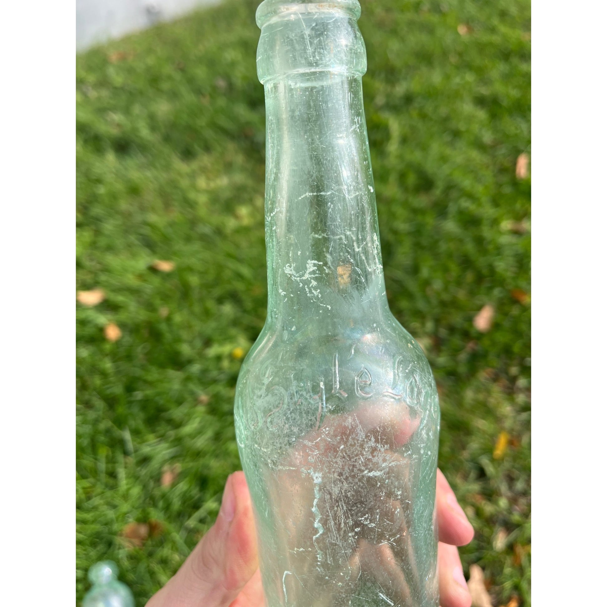 Vintage G. Heileman Brewing Co. Old Style Lager Beer Bottle Wisconsin Embossed