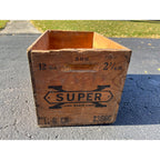 Vintage Western Cartridge Shot Shells Wooden Ammo Crate Case Box 12ga Shotgun