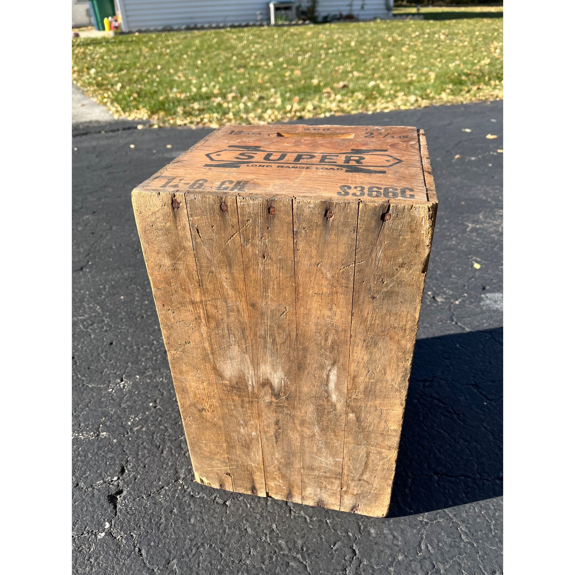 Vintage Western Cartridge Shot Shells Wooden Ammo Crate Case Box 12ga Shotgun