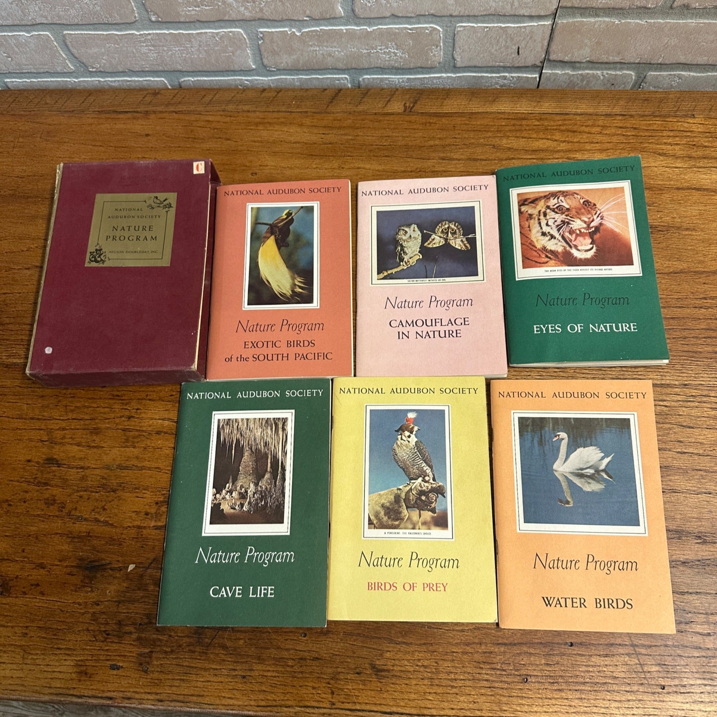 Vintage '50s National Audubon Society Nature Programs Lot Of 6 W/ Stamps!