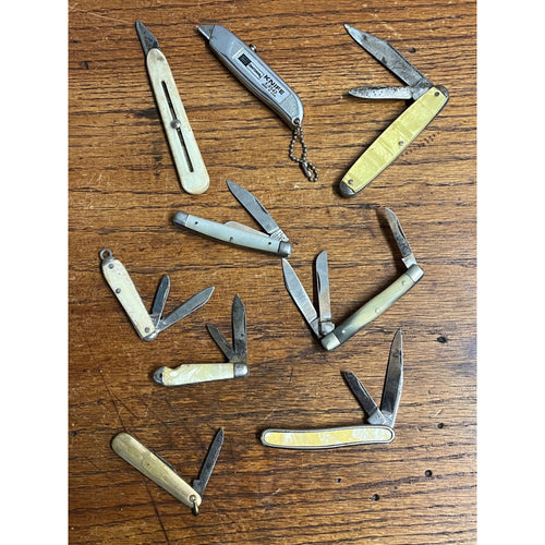 Vintage Lot Pocket Knives Estate Lot Sabre Imperial ++