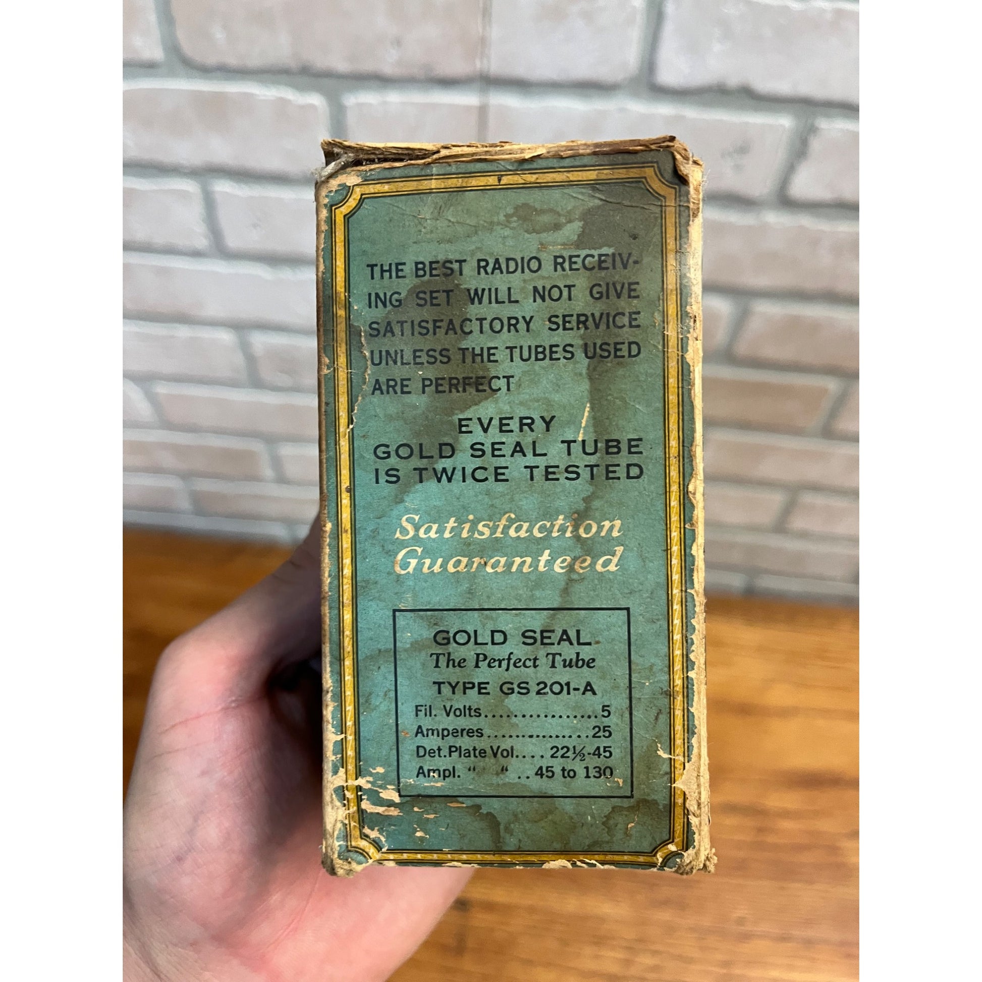 Gold Seal GSX 201-A Radio Tube w/ Original Box