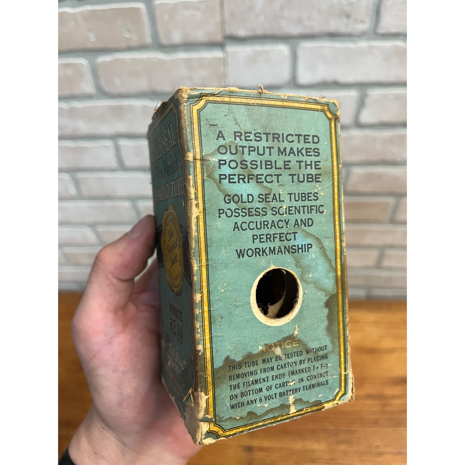 Gold Seal GSX 201-A Radio Tube w/ Original Box