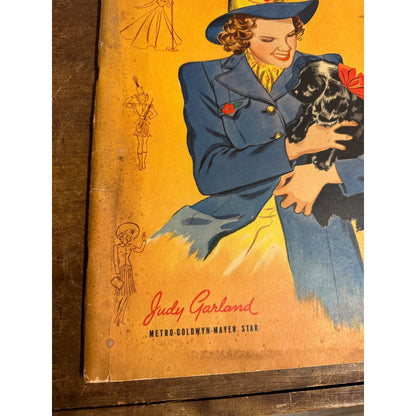 JUDY GARLAND PAINT BOOK MGM STAR AUTHORIZED EDITION #601 1941 WHITMAN PUB.