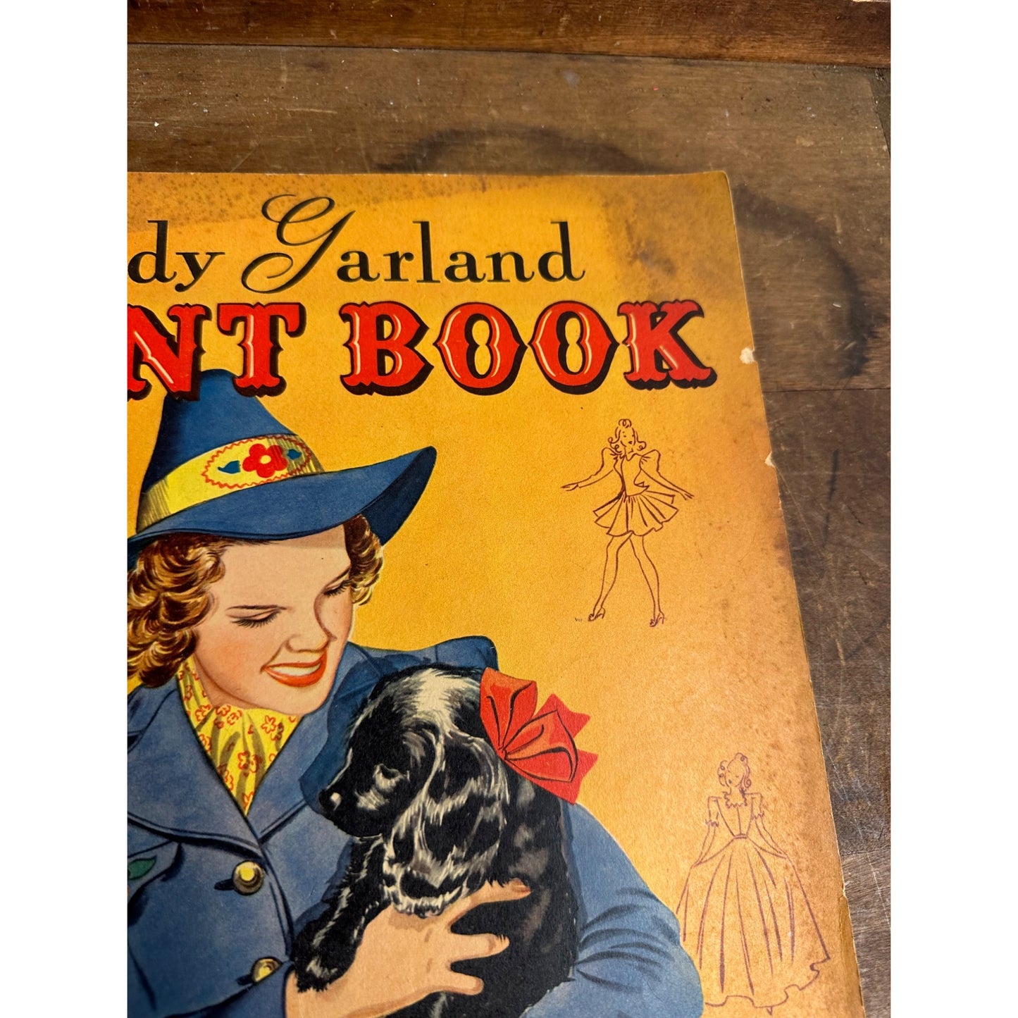 JUDY GARLAND PAINT BOOK MGM STAR AUTHORIZED EDITION #601 1941 WHITMAN PUB.