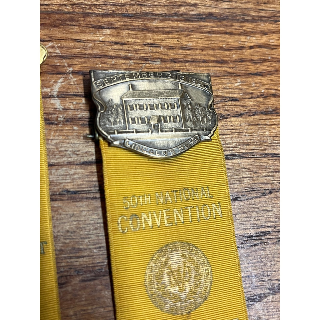 Daughters Of Union Veterans 1938 & 1940 Ribbons National Civil War Encampment & Convention