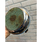 Vintage Art Deco Cigar Ashtray Revolving Spinning Chrome w/ Dog Figure Award