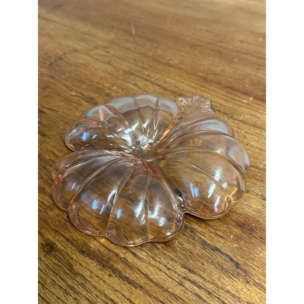 1930s Jeannette Doric Pink Depression Glass Divided Clover Shamrock Serving Dish