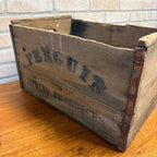 Vintage Penguin Spring Beverages Wauwatosa, Wisconsin Scarce Wooden Soda Crate Case