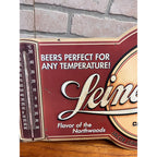 Vintage Leinenkugels Beer Thermometer Sig Indian Maiden Chippewa Falls