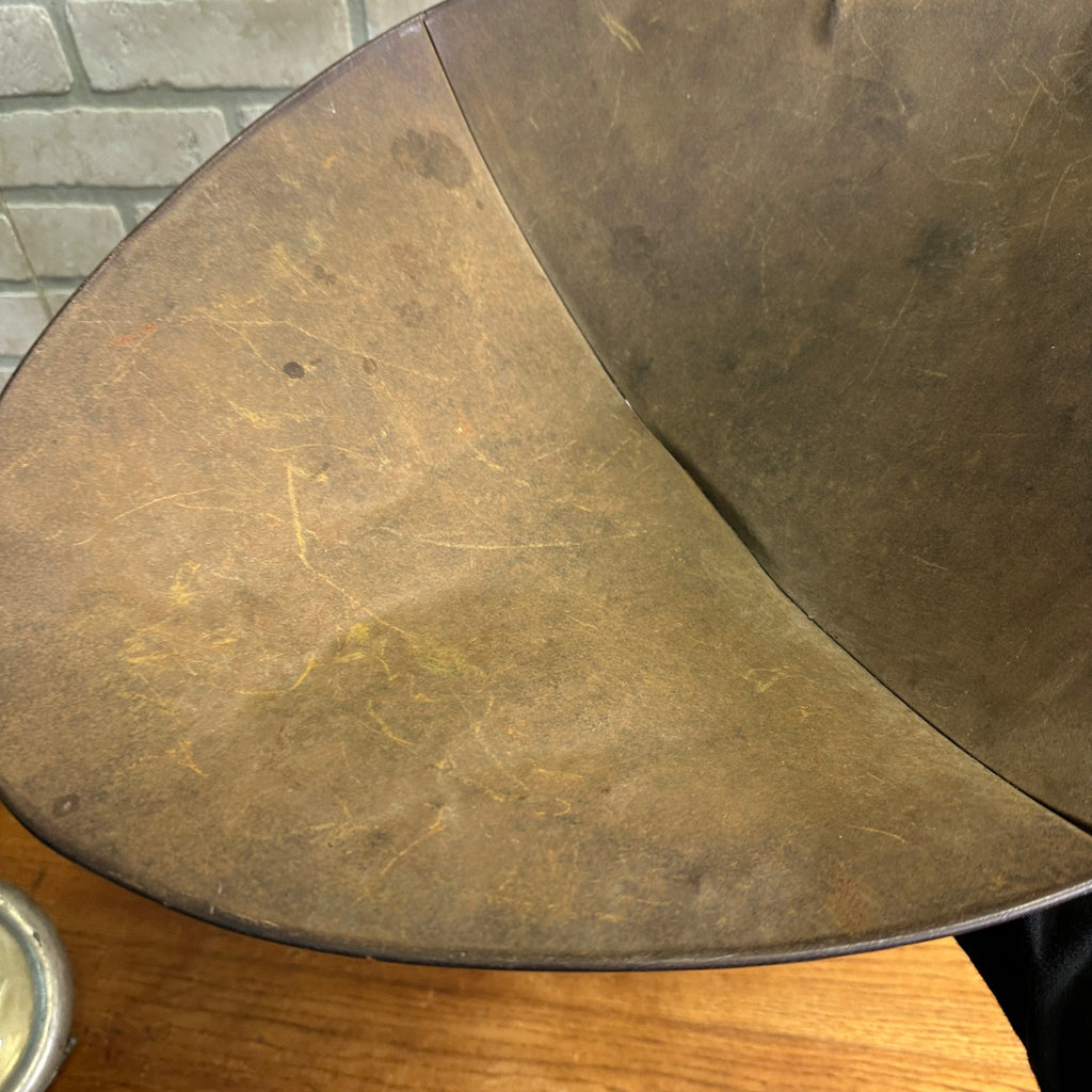 Original Antique Tin Mercantile Scale Candy Pan Scoop Basket Tray 18.5"