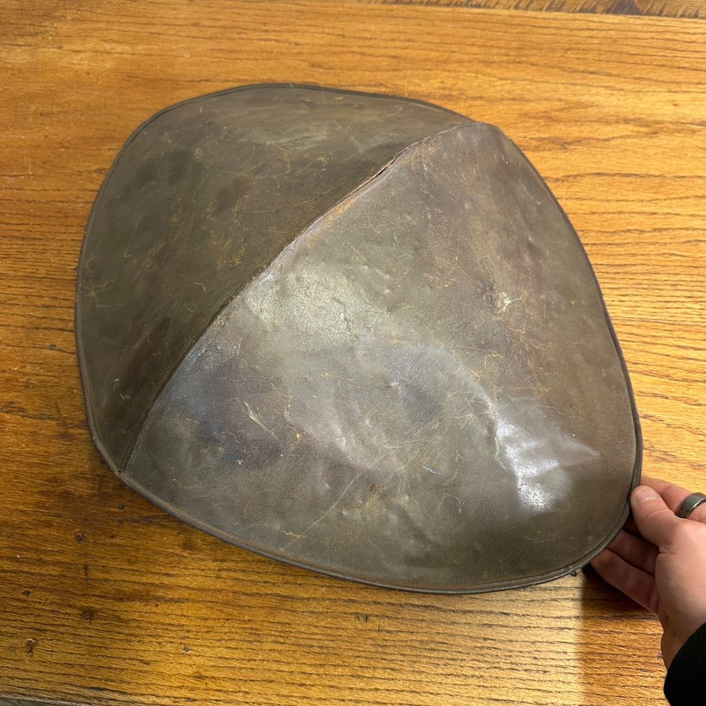 Original Antique Tin Mercantile Scale Candy Pan Scoop Basket Tray 18.5"