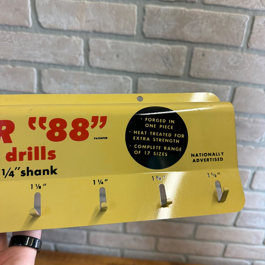 Irwin Speedbor Drill Bits Tin Store Display Advertising Sign Wall Mount