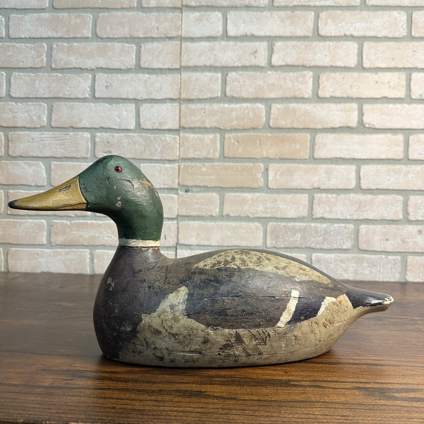 Repainted Mallard Evans Duck Decoy Wooden Hunting Decoy