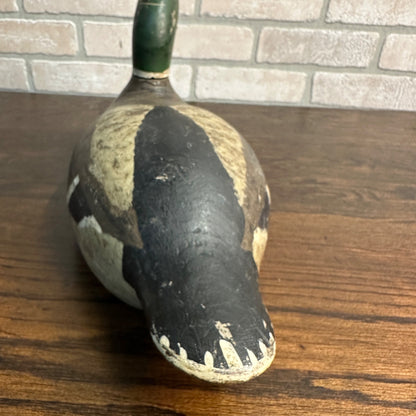 Repainted Mallard Evans Duck Decoy Wooden Hunting Decoy