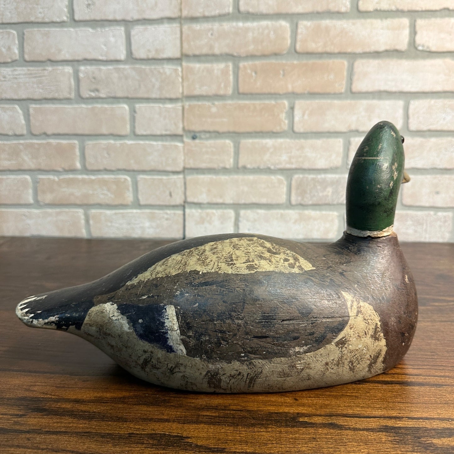 Repainted Mallard Evans Duck Decoy Wooden Hunting Decoy