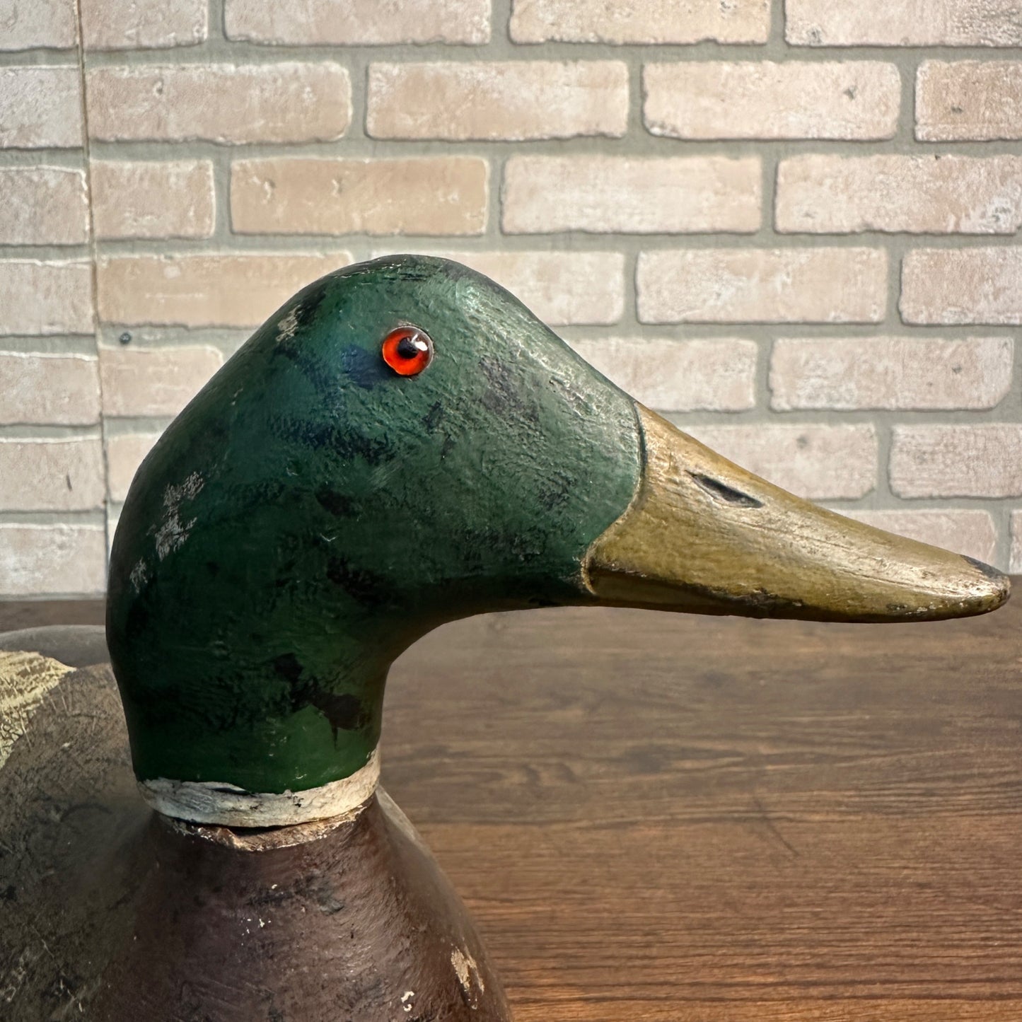 Repainted Mallard Evans Duck Decoy Wooden Hunting Decoy