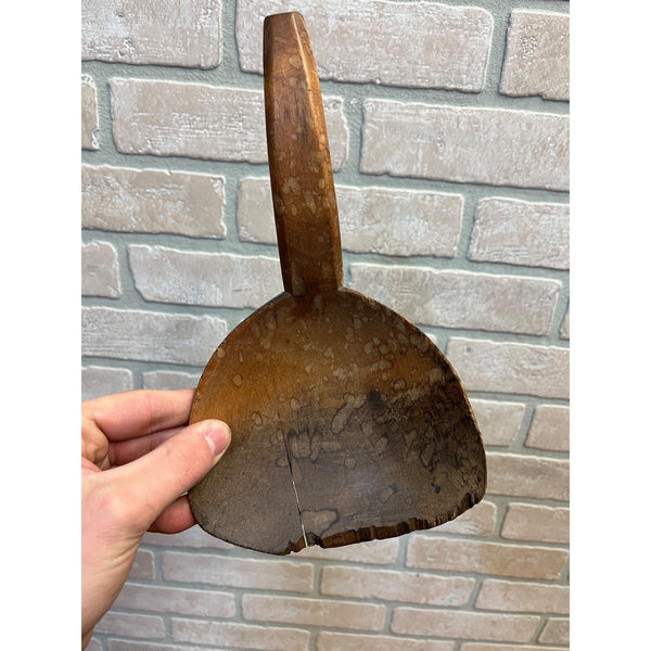Antique Primitive 19th c. Wooden Carved Butter Paddle Scoop Kitchen Farmhouse