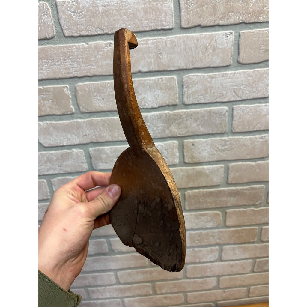 Antique Primitive 19th c. Wooden Carved Butter Paddle Scoop Kitchen Farmhouse