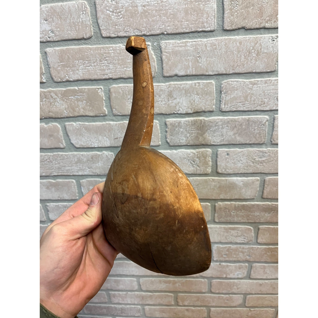 Antique Primitive 19th c. Wooden Carved Butter Paddle Scoop Kitchen Farmhouse