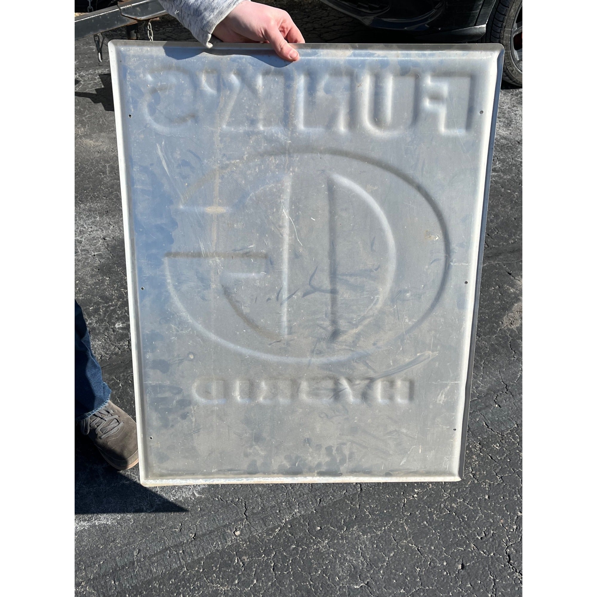 Vintage Funk's G Hybrid Corn Seed Dealer Sign Farm Agricultural Corn