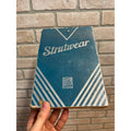 Vintage Strutwear Hosiery Stocking Empty Store Display Box 1930s Blue Silver
