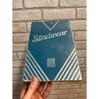 Vintage Strutwear Hosiery Stocking Empty Store Display Box 1930s Blue Silver