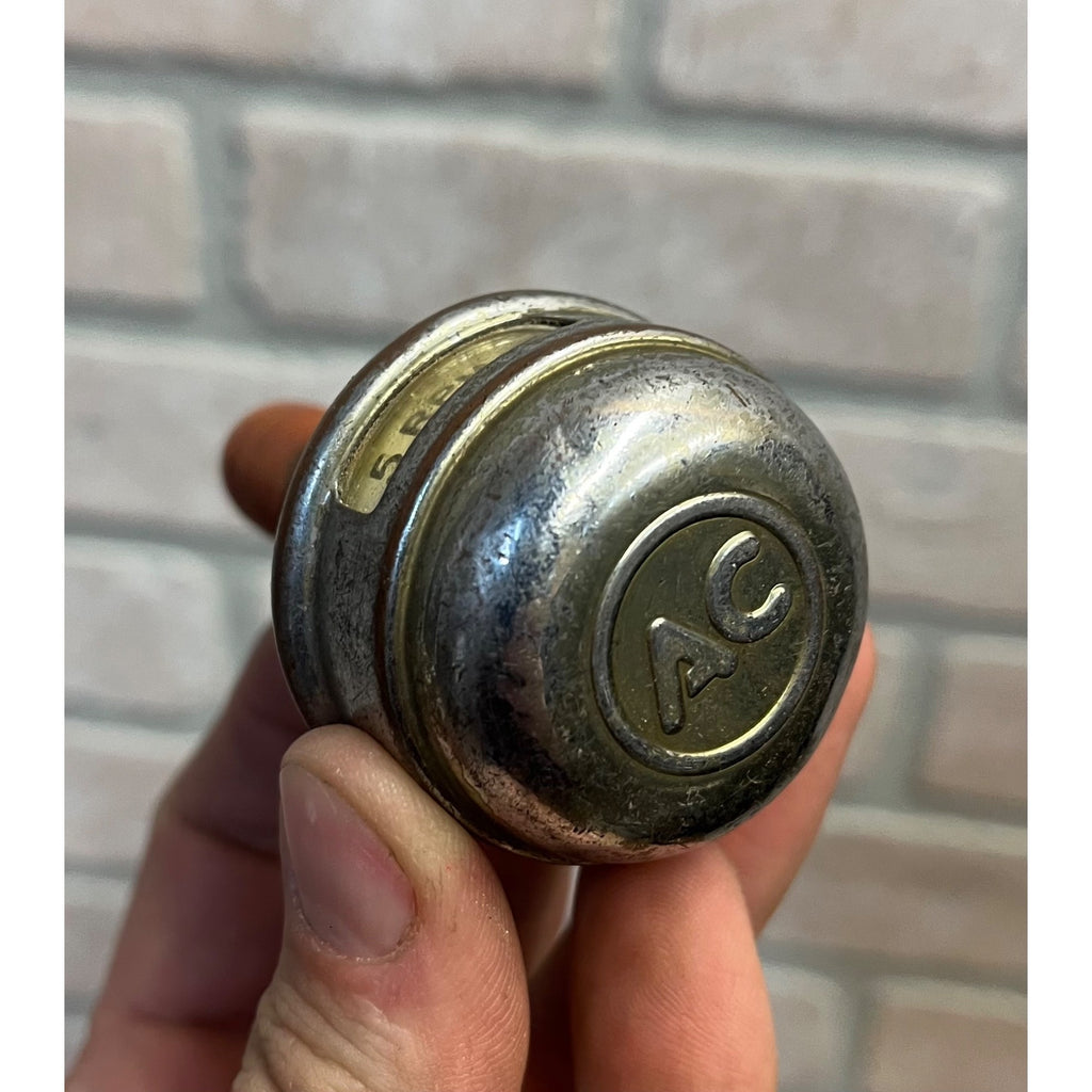 Vintage AC Spark Plug RPM Hand Tachometer Advertising Gas Station Garage Tool