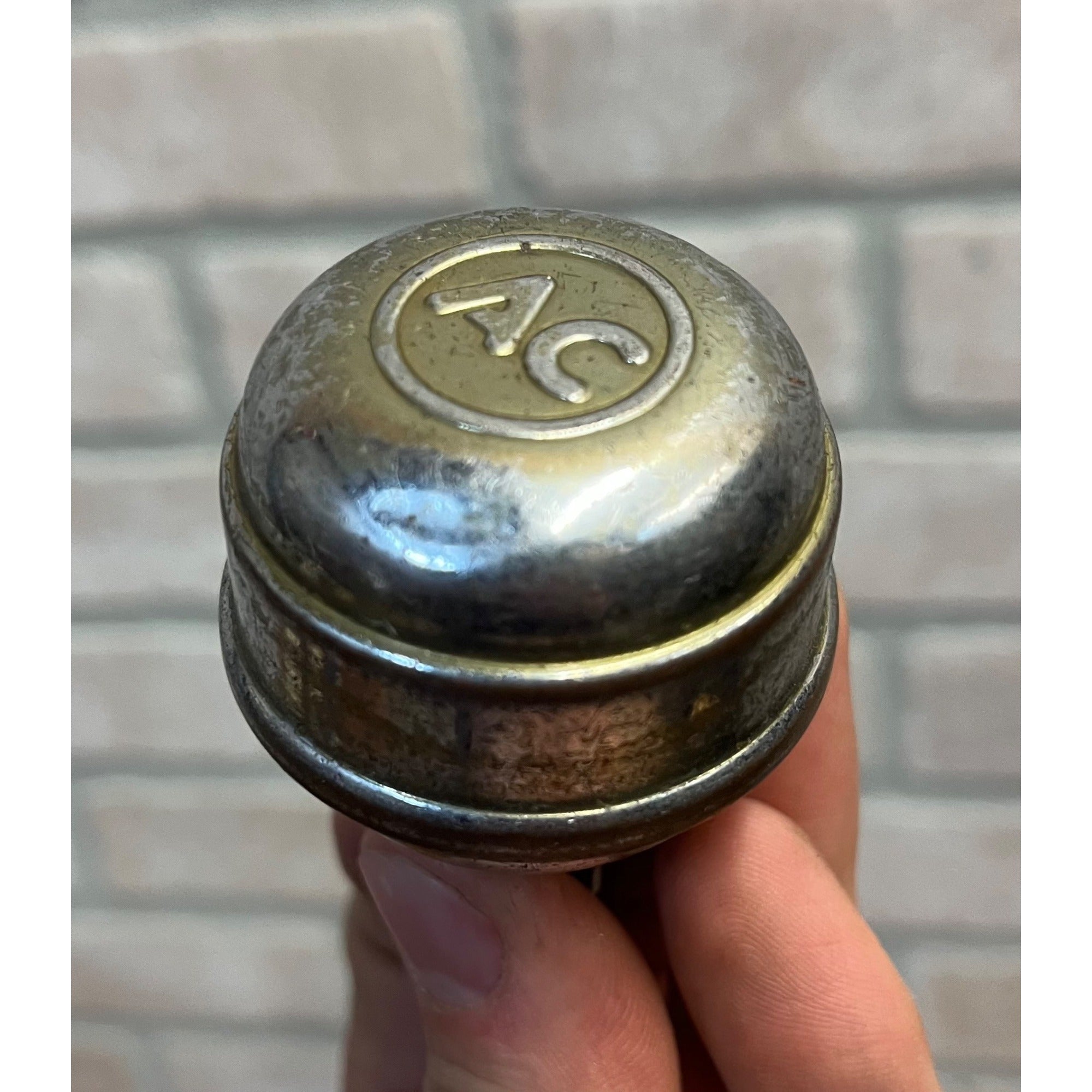 Vintage AC Spark Plug RPM Hand Tachometer Advertising Gas Station Garage Tool