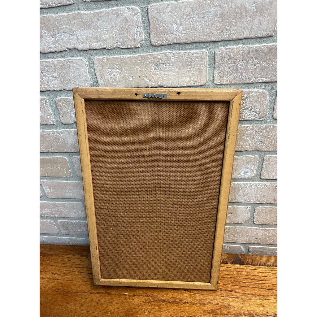 Vintage 1930s Baseball Poosh-M-Up Marble Pinball Table Top Game Wood Frame